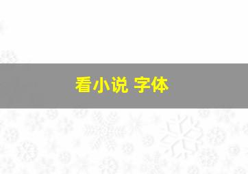 看小说 字体